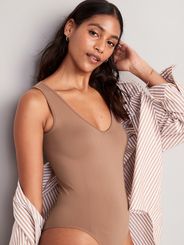 Seamless Base-Layer Tank Top Bodysuit