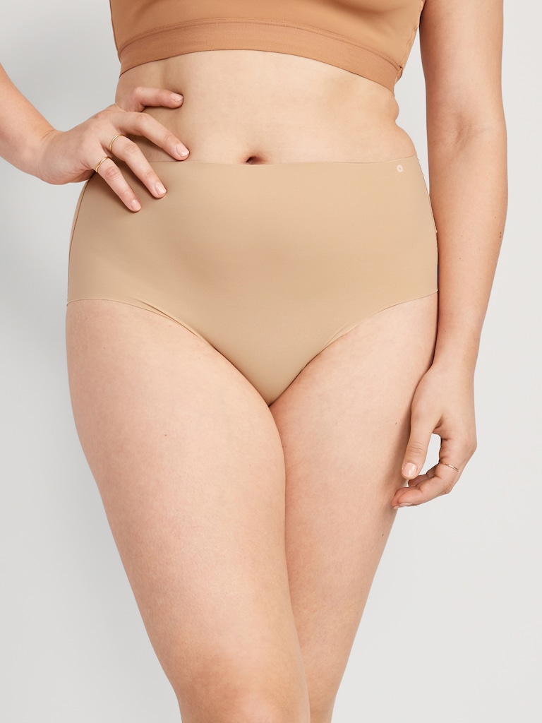 High-Waisted No-Show Brief Underwear
