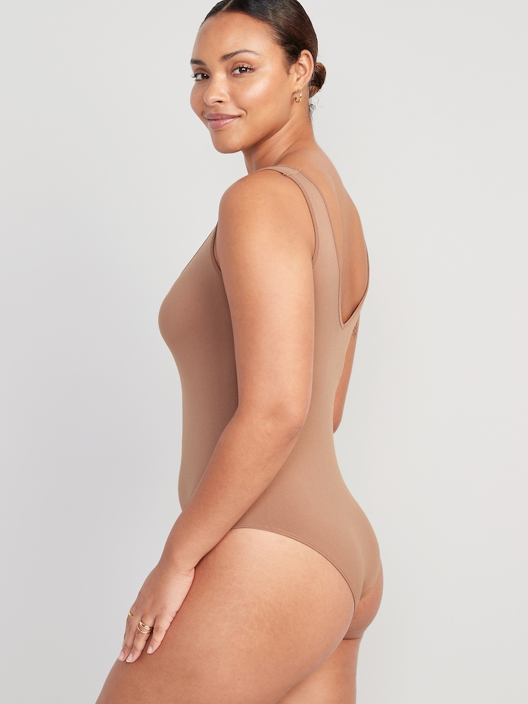 Seamless Base-Layer Tank Top Bodysuit