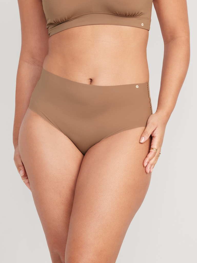 High-Waisted No-Show Brief Underwear