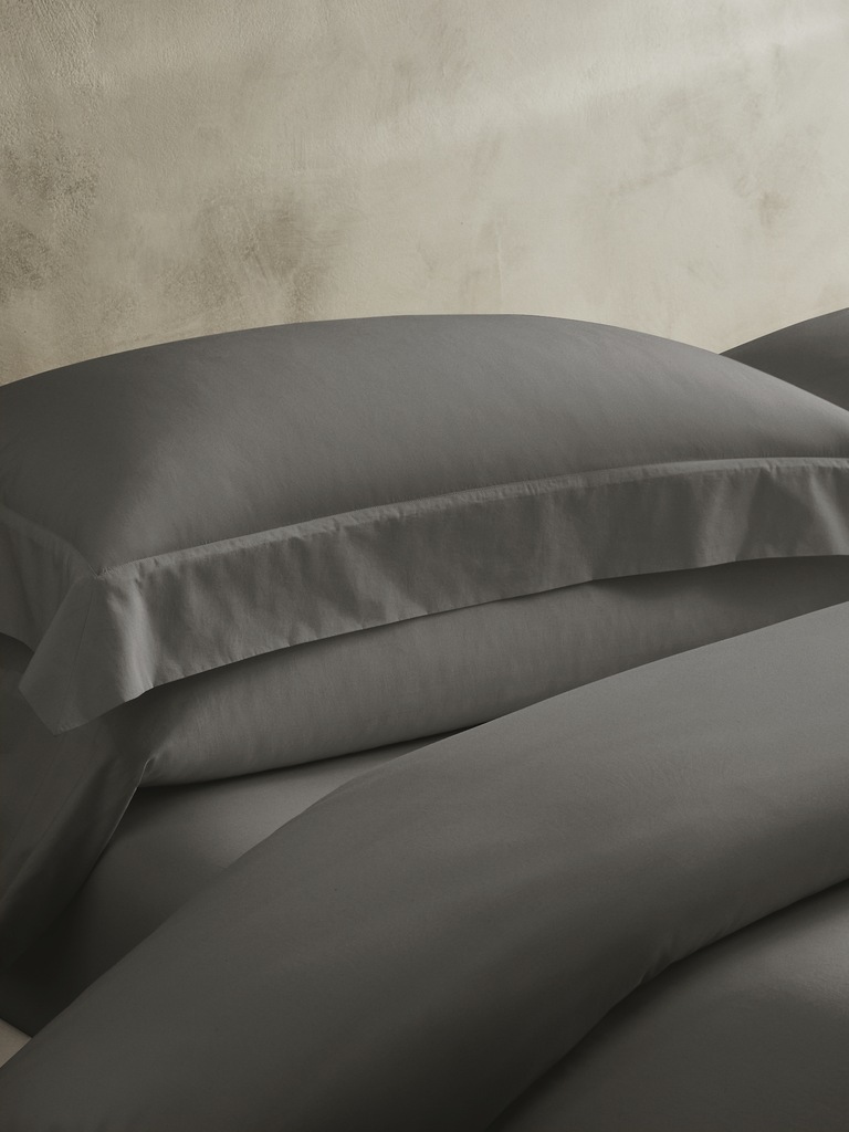 Washed Cotton Percale Duvet Cover