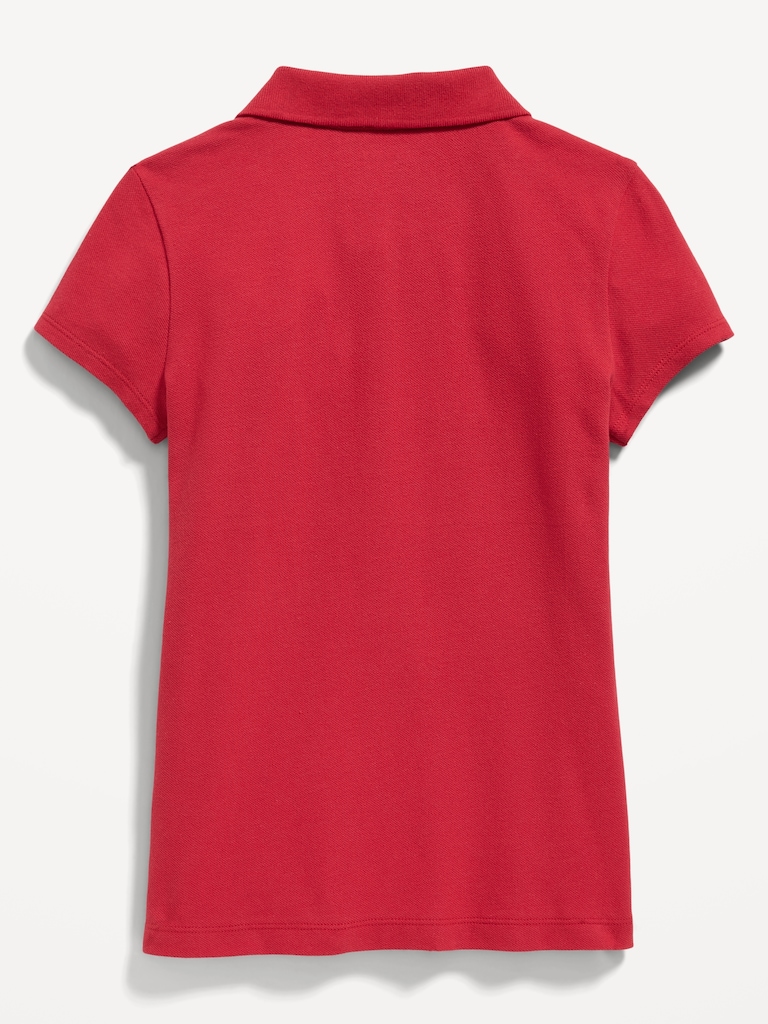 Uniform Pique Polo Shirt for Girls