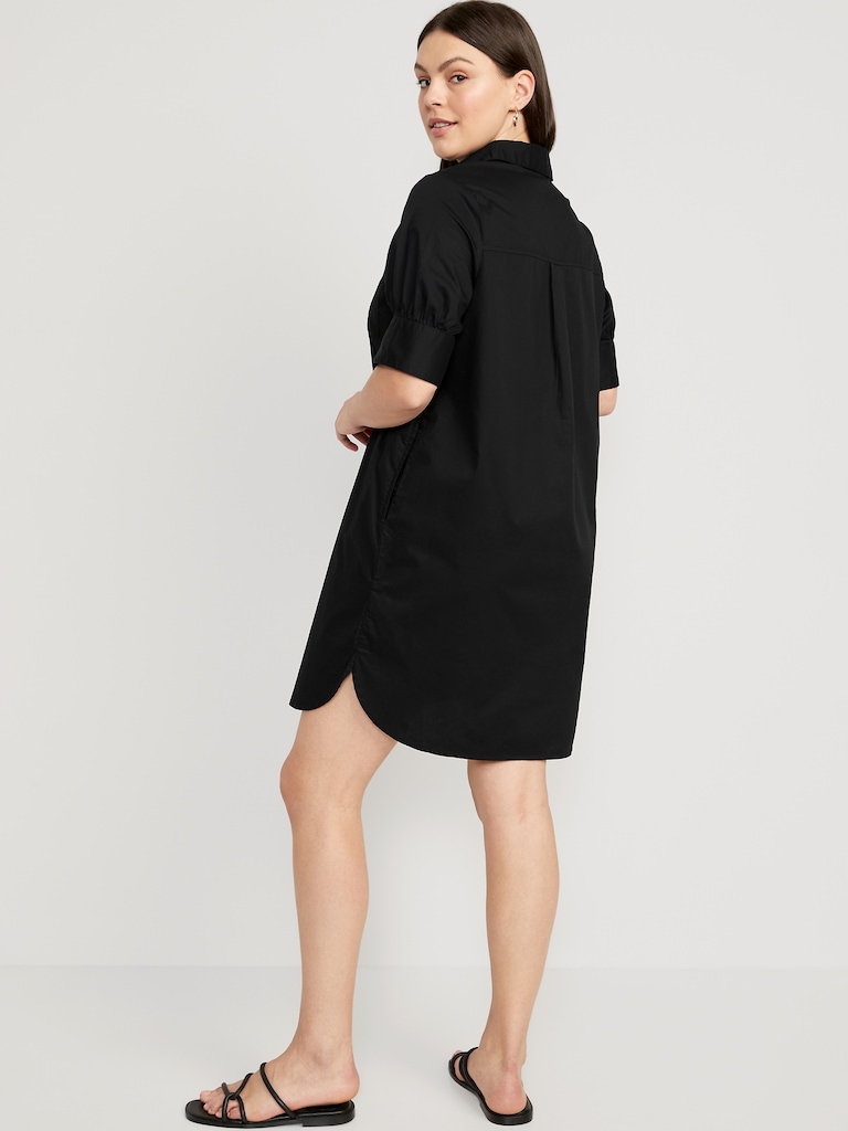 Short-Sleeve Shirt Dress