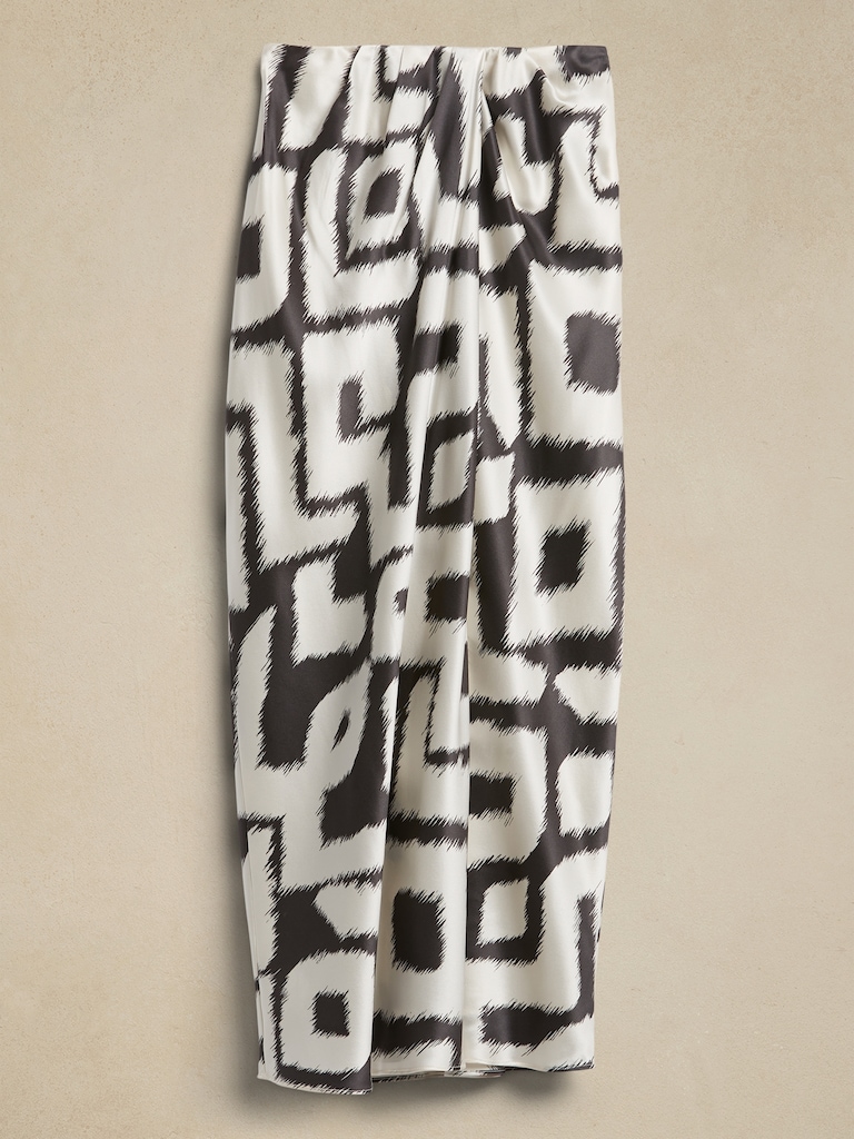 Bliss Silk Draped Skirt