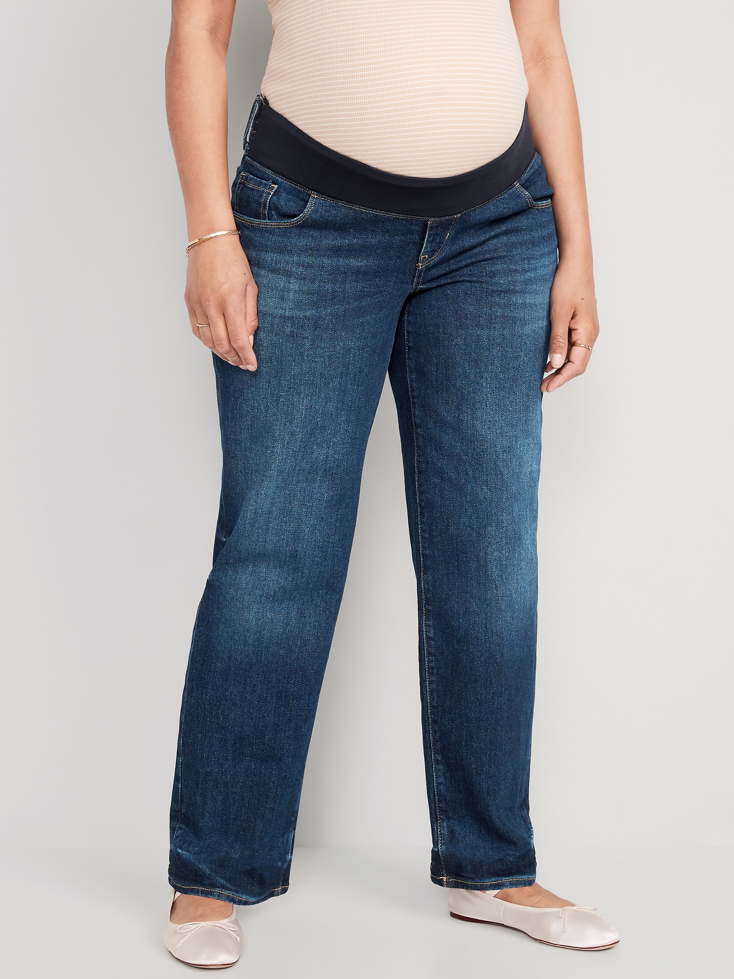 Old Navy Maternity Front Low-Panel OG Loose Jeans
