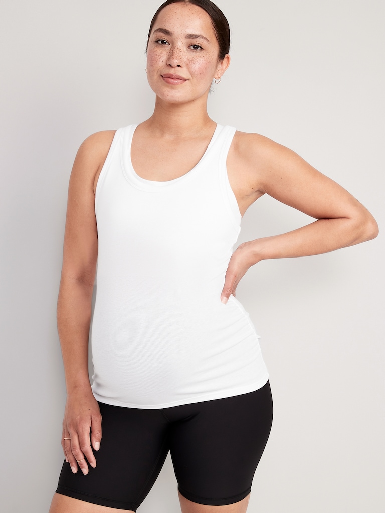 Maternity UltraLite Rib-Knit Racerback Tank Top