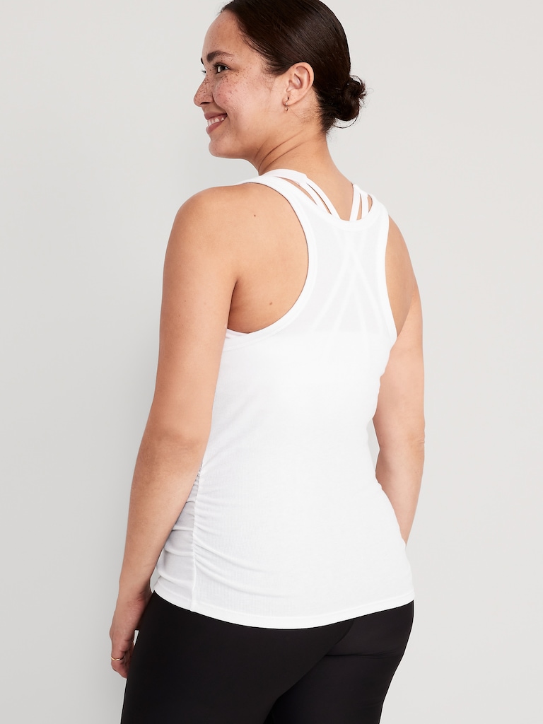 Maternity UltraLite Rib-Knit Racerback Tank Top