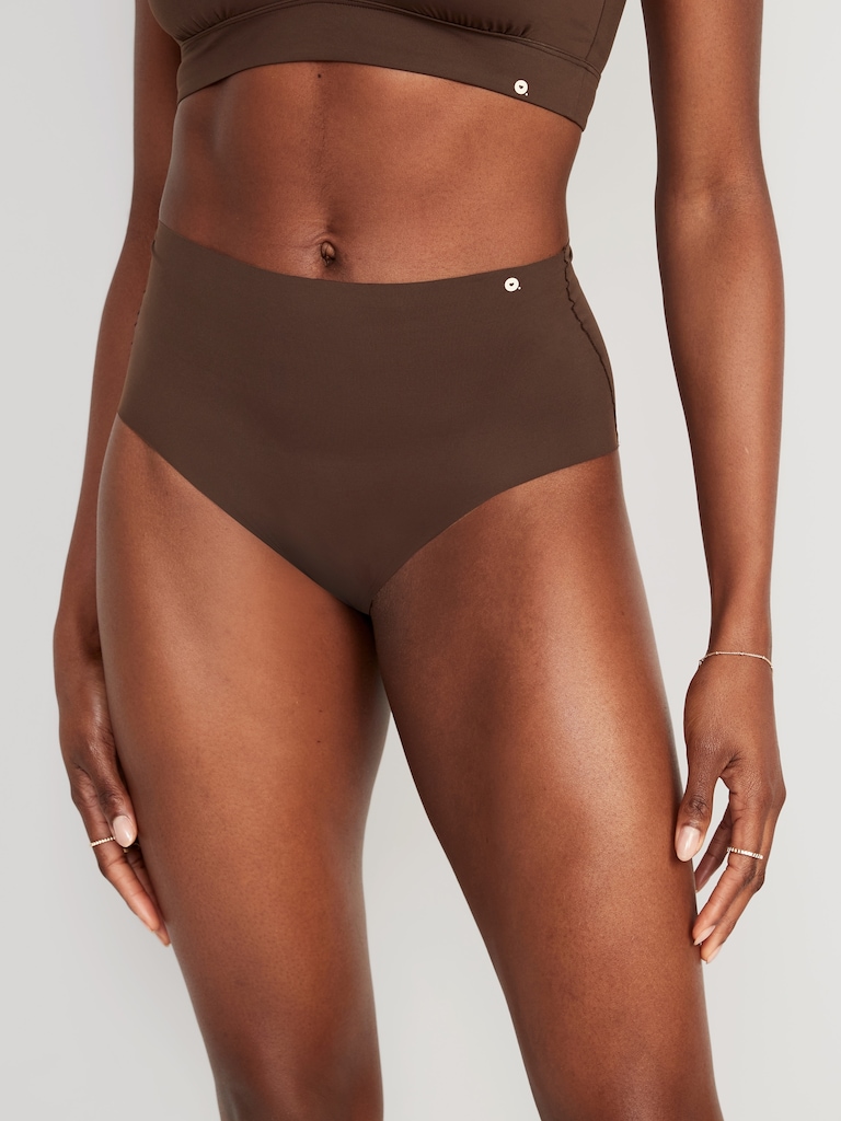 High-Waisted No-Show Brief Underwear