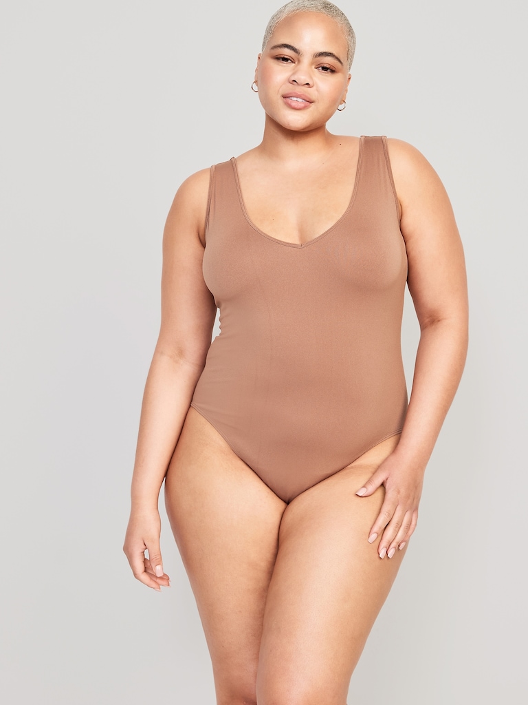 Seamless Base-Layer Tank Top Bodysuit