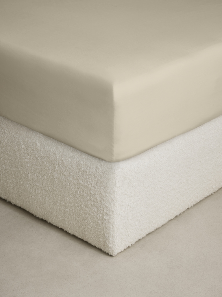 Washed Linen-Cotton Fitted Sheet