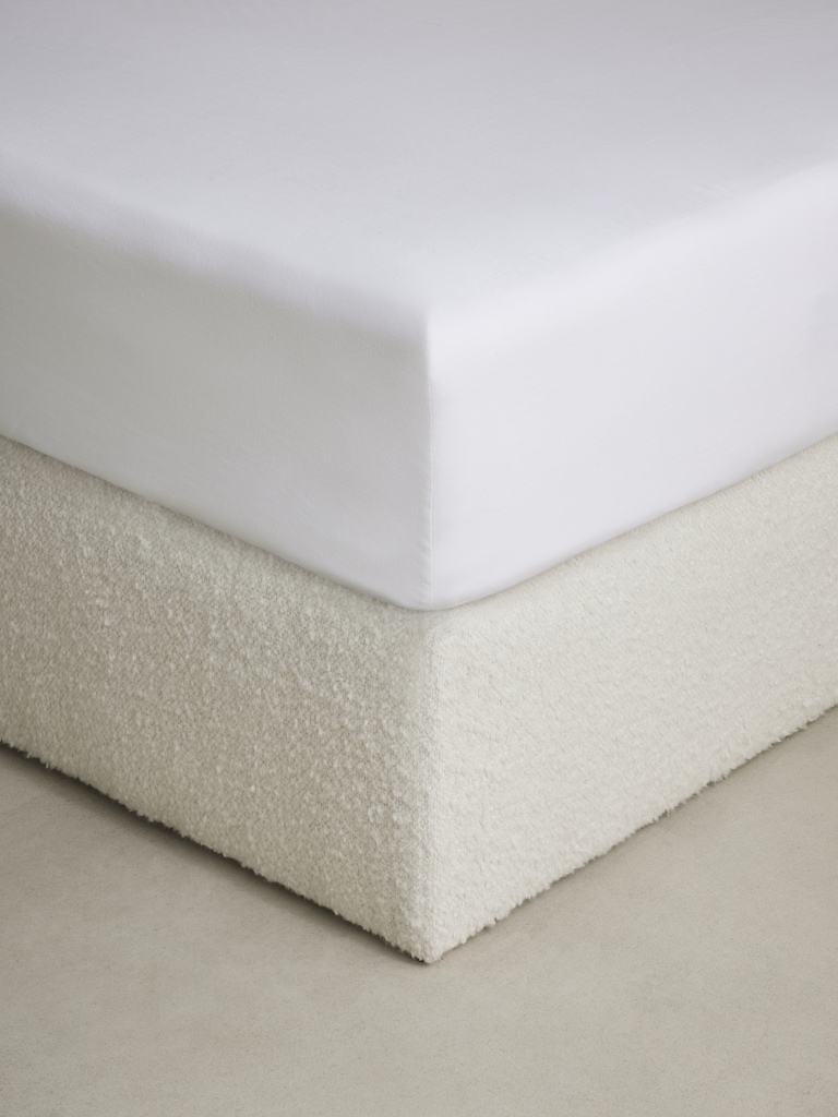 Washed Linen-Cotton Fitted Sheet