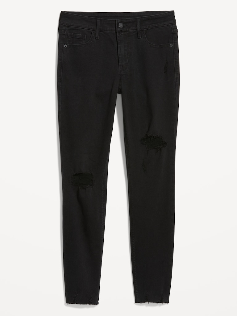 Mid-Rise Rockstar Super-Skinny Ankle Jeans