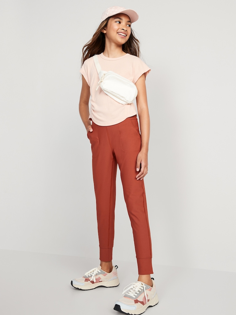 High-Waisted PowerSoft 7/8-Length Joggers for Girls