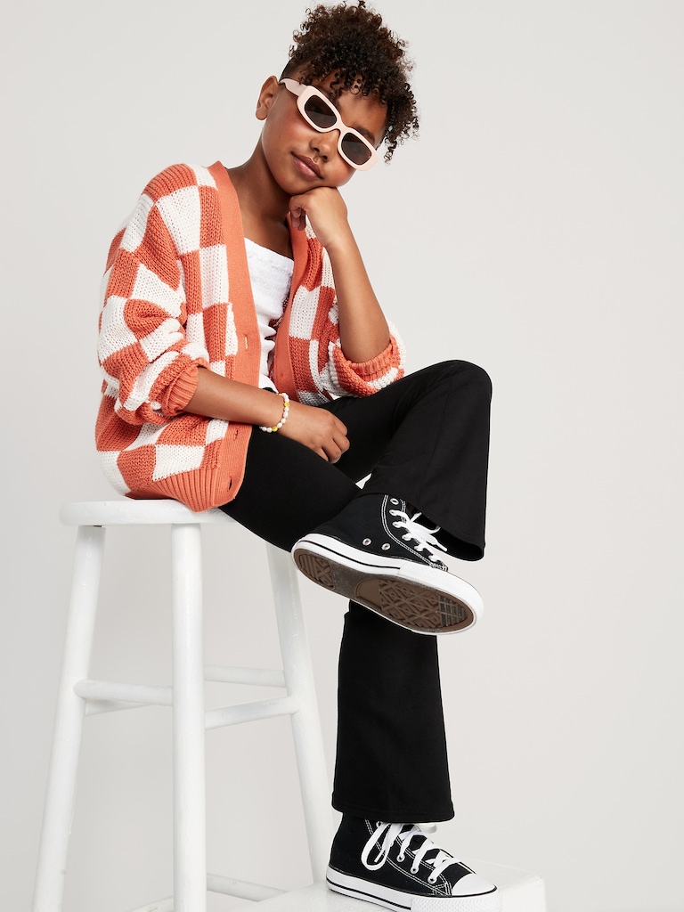 Full-Length Flared Leggings for Girls