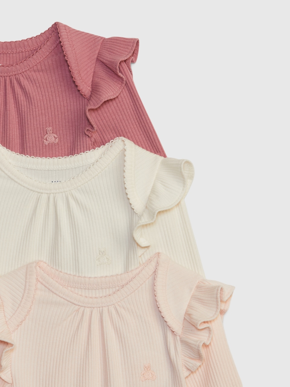 Baby First Favorites TinyRib Bodysuit (3-Pack)