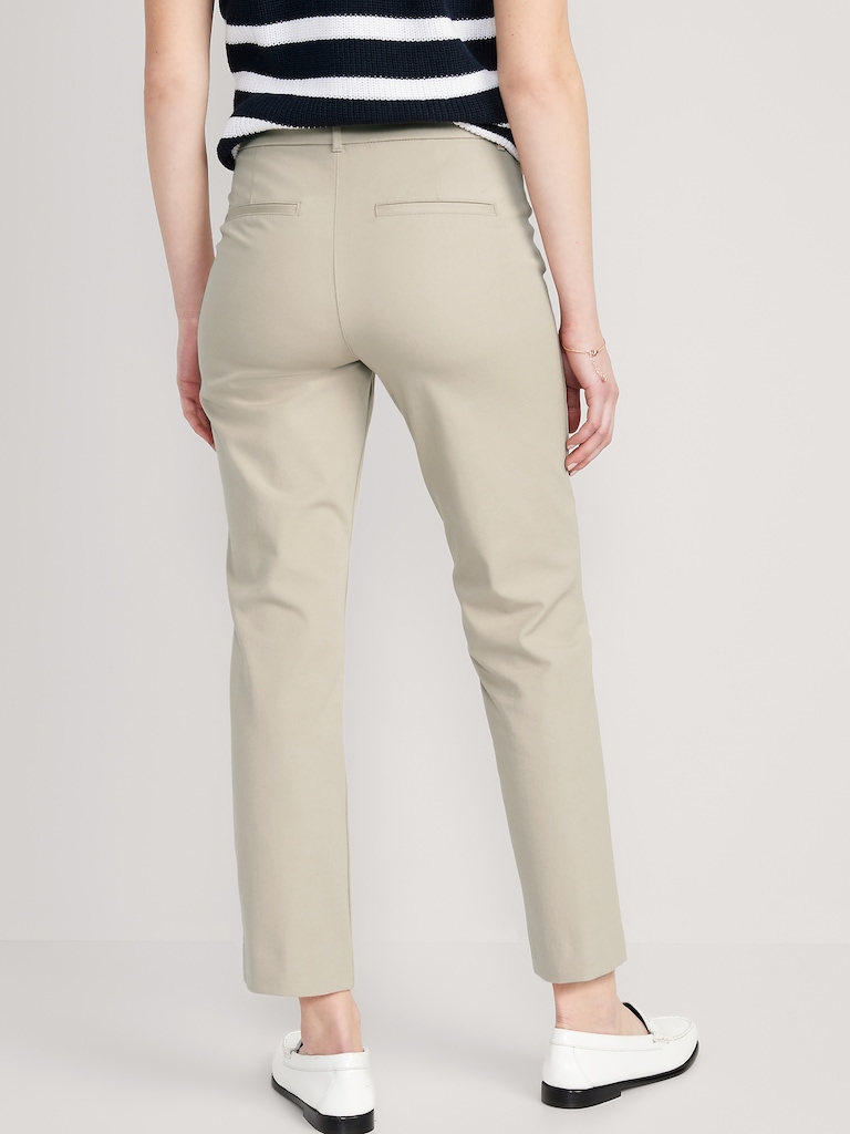 High-Waisted Pixie Straight Pants