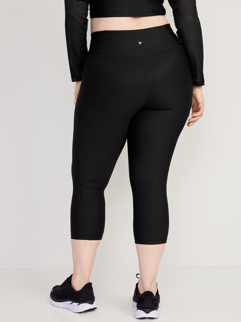 High-Waisted PowerSoft Crop Pocket Leggings