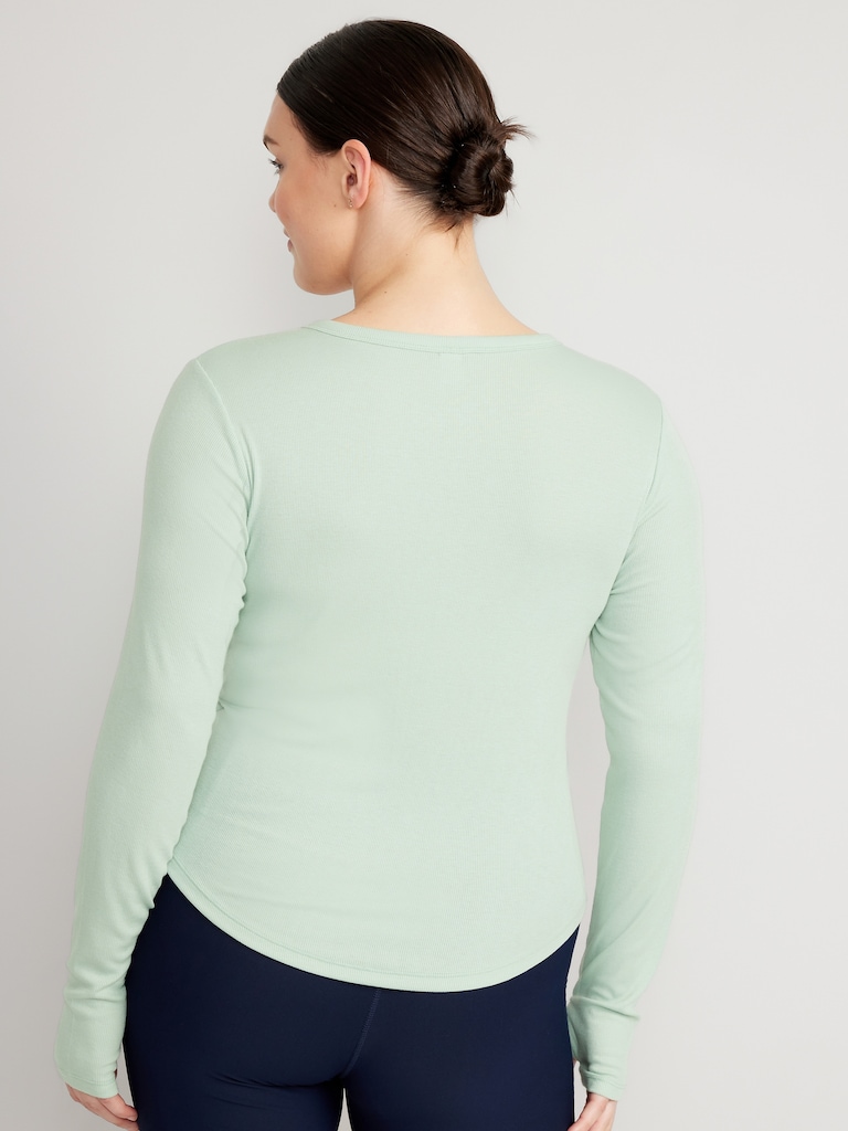 UltraLite Fitted Rib-Knit Top