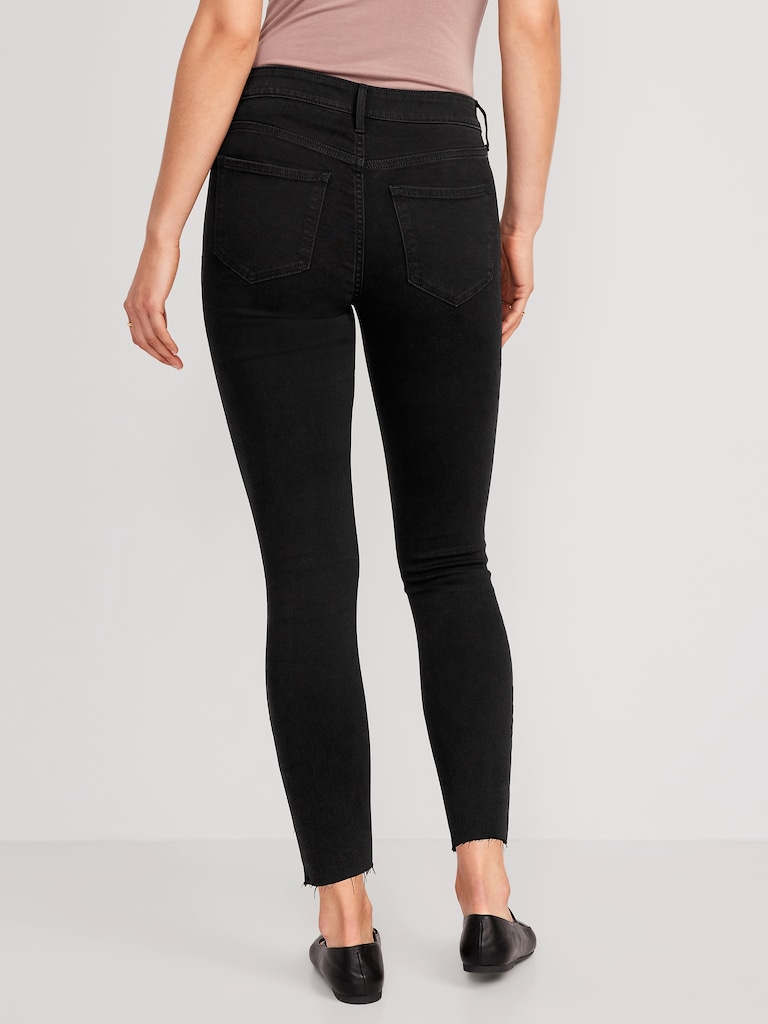 Mid-Rise Rockstar Super-Skinny Ankle Jeans