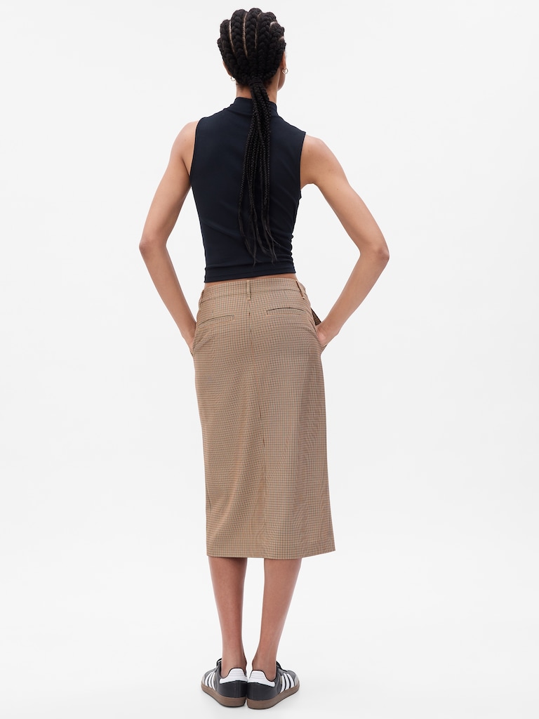 Pencil Midi Skirt