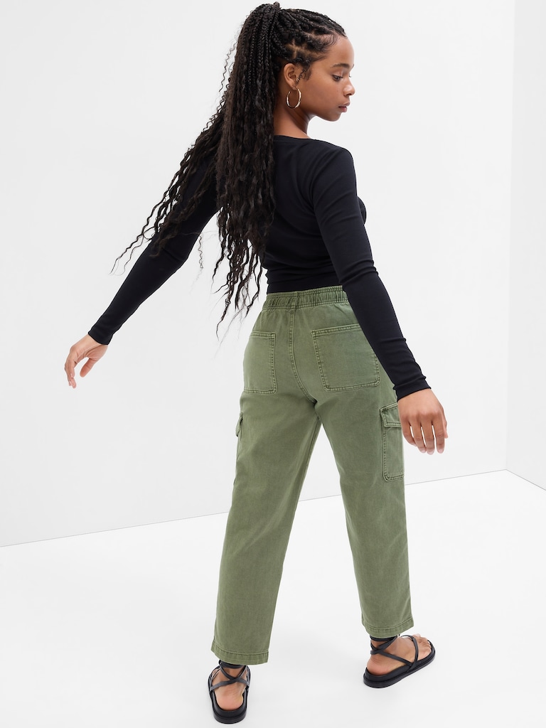 Mid Rise Easy Cargo Pants