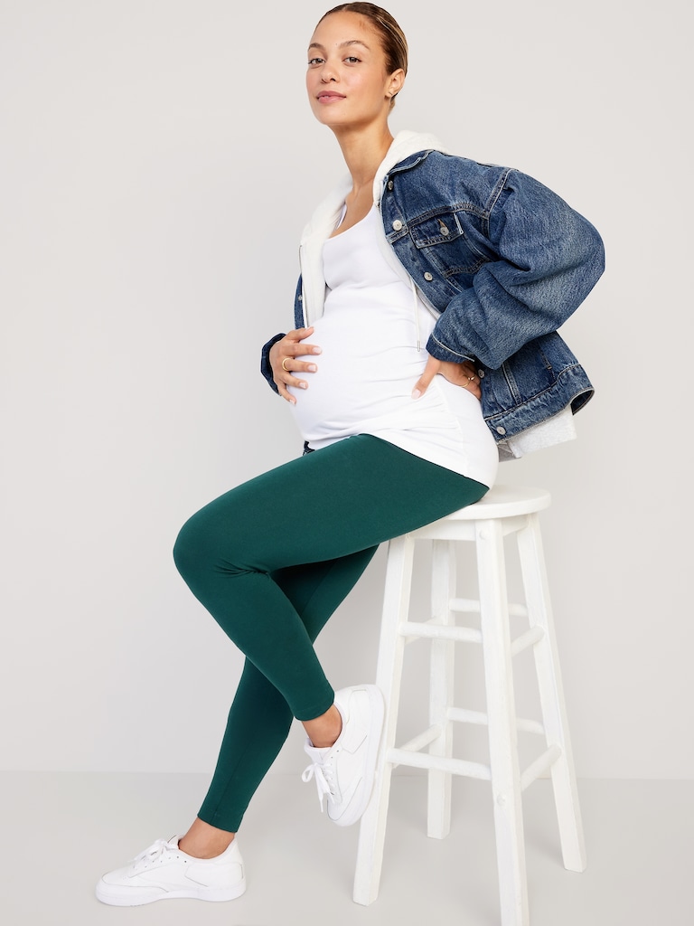 Legging de maternité à panneau couvrant