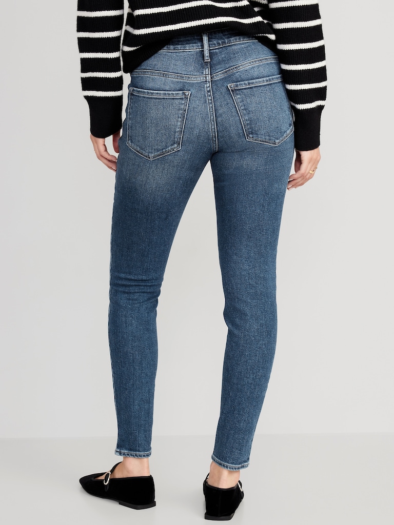 Mid-Rise Rockstar Super-Skinny Jeans