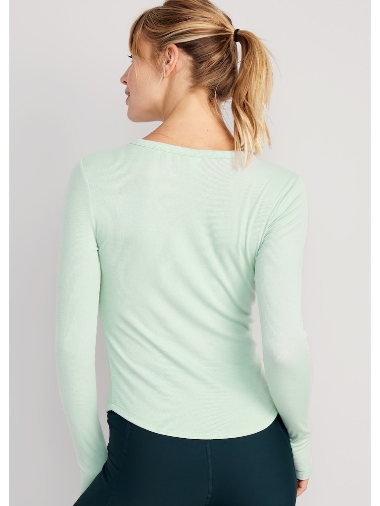 UltraLite Fitted Rib-Knit Top