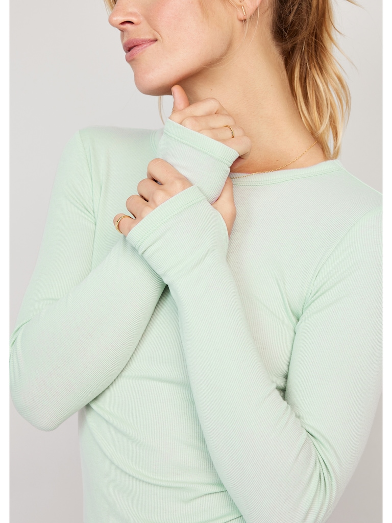 UltraLite Fitted Rib-Knit Top