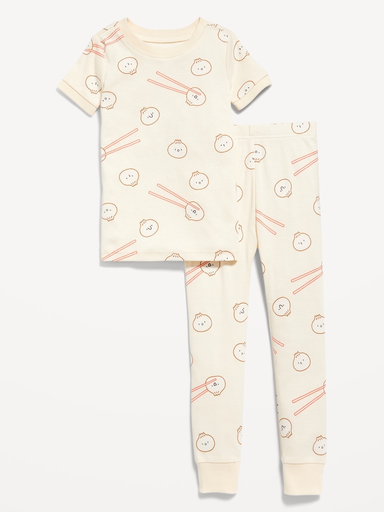 Unisex Snug-Fit Printed Pajama Set for Toddler & Baby