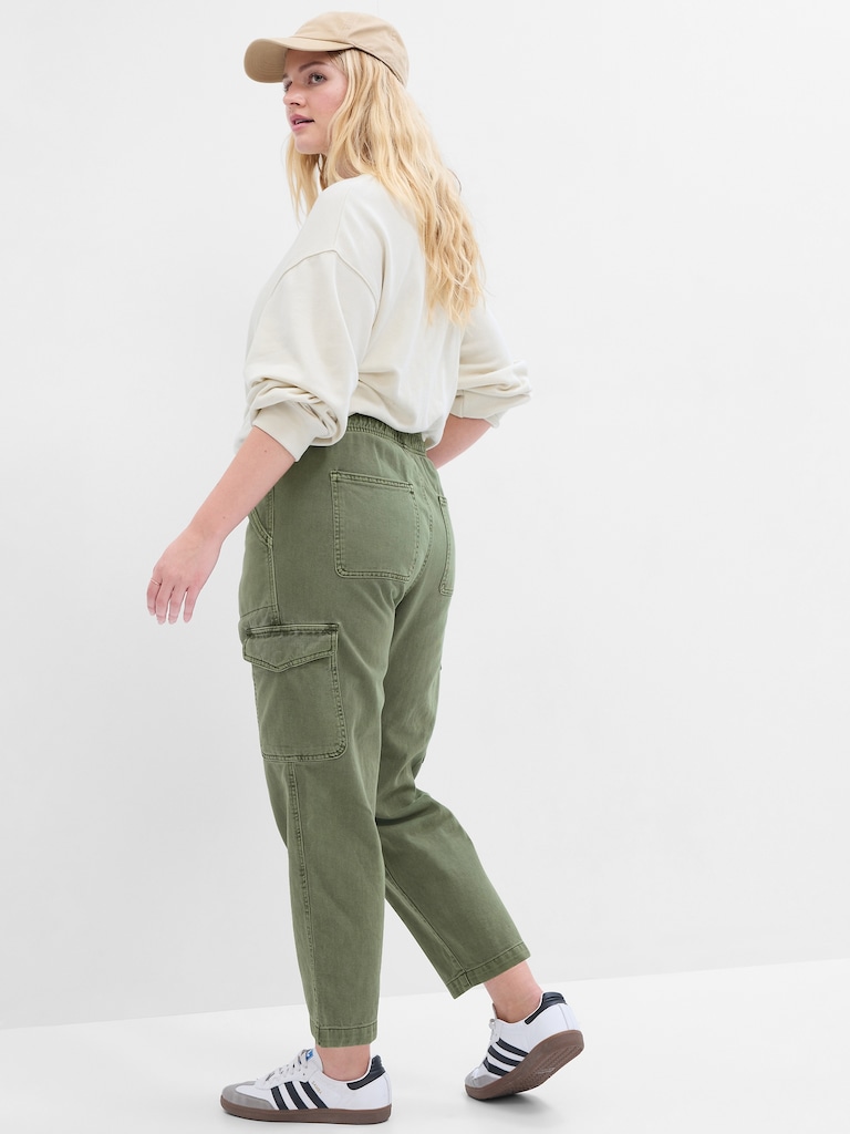 Mid Rise Easy Cargo Pants