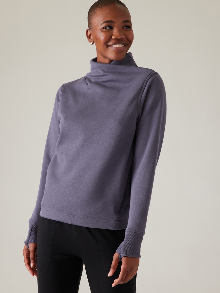 Cozy Karma Twist Neck Sweatshirt