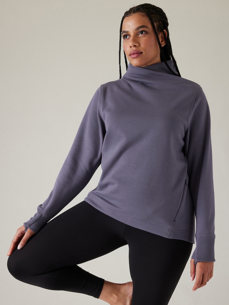 Cozy Karma Twist Neck Sweatshirt