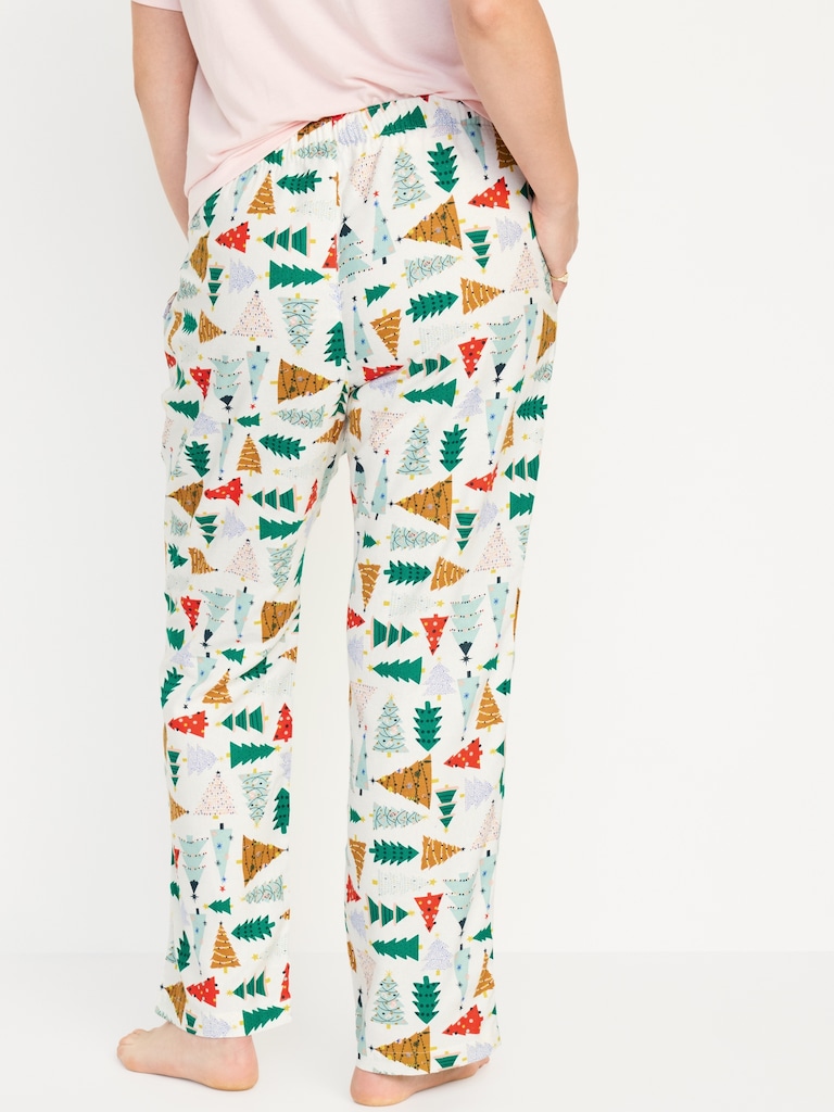 Mid-Rise Flannel Pajama Pants