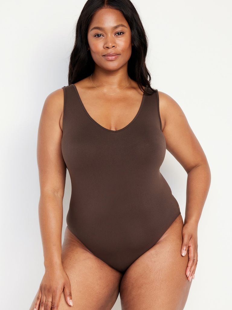 Seamless Base-Layer Tank Top Bodysuit