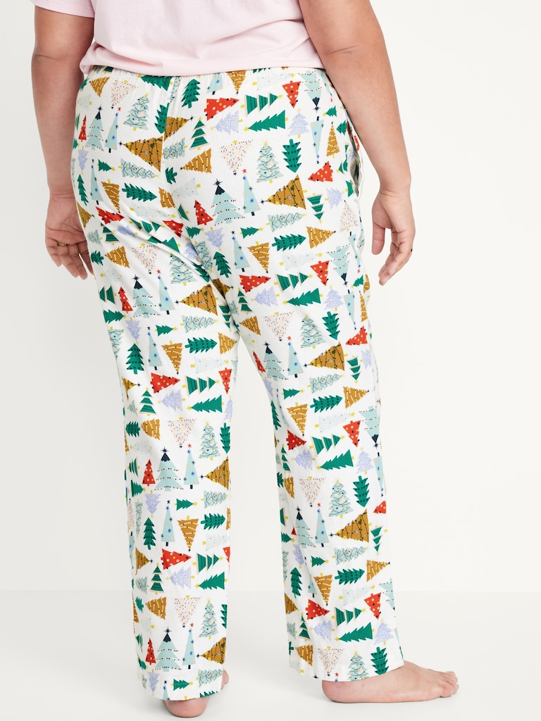 Mid-Rise Flannel Pajama Pants