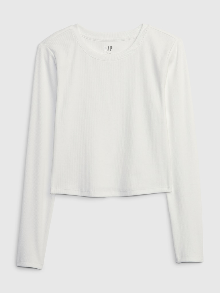 Cropped Rib T-Shirt