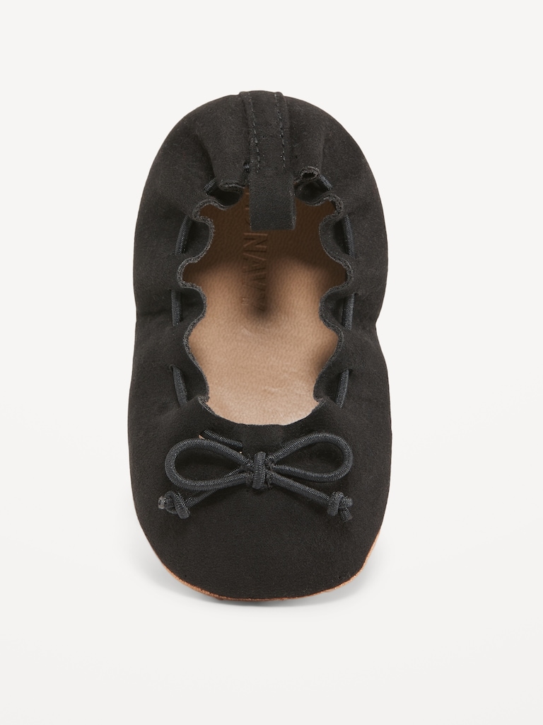Scrunched Ballet Flat Shoes for Baby