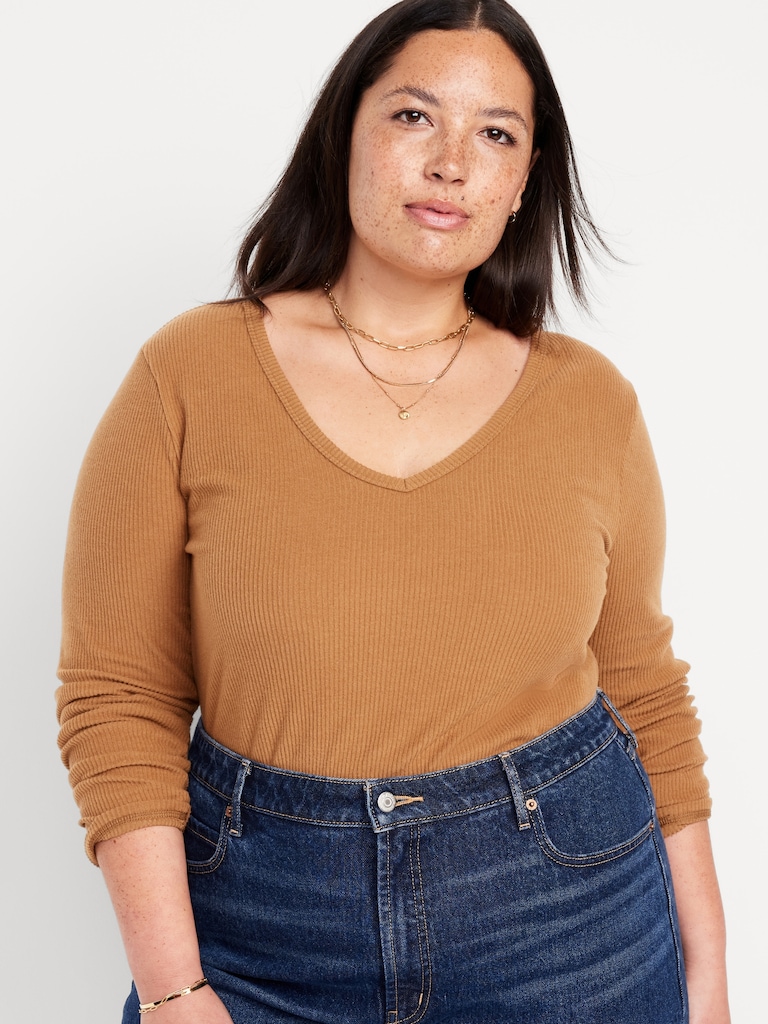 Plush V-Neck T-Shirt