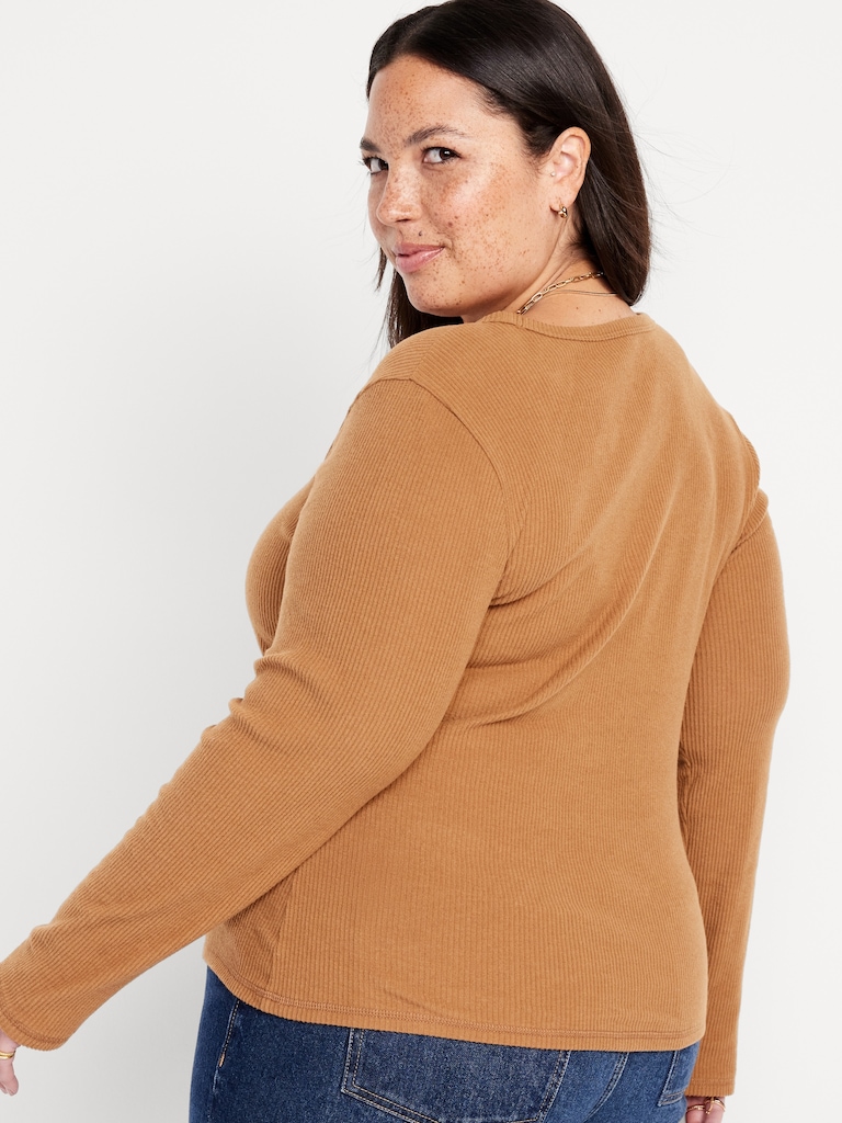 Plush V-Neck T-Shirt