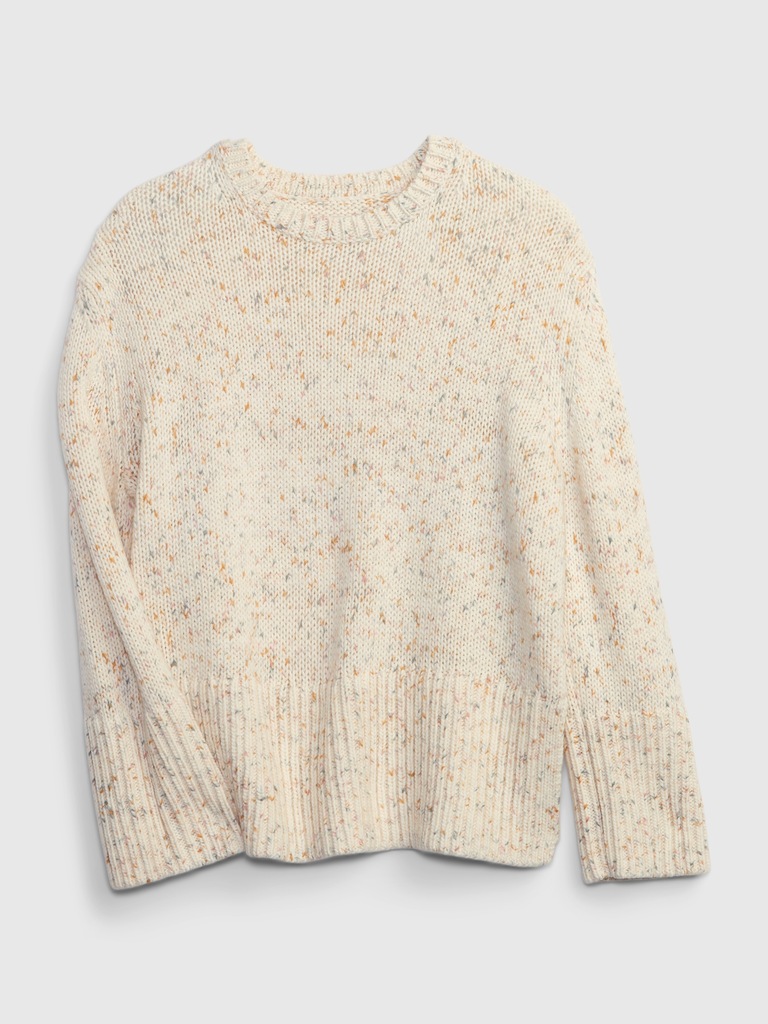 24/7 Split-Hem Confetti Sweater