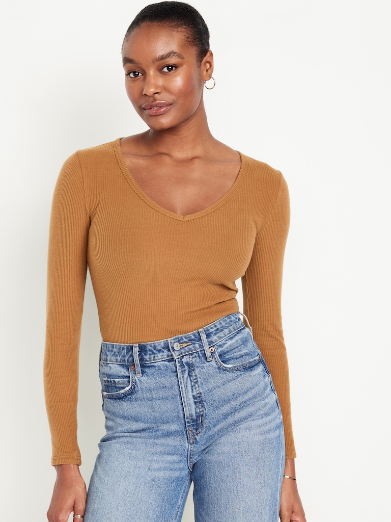 Plush V-Neck T-Shirt
