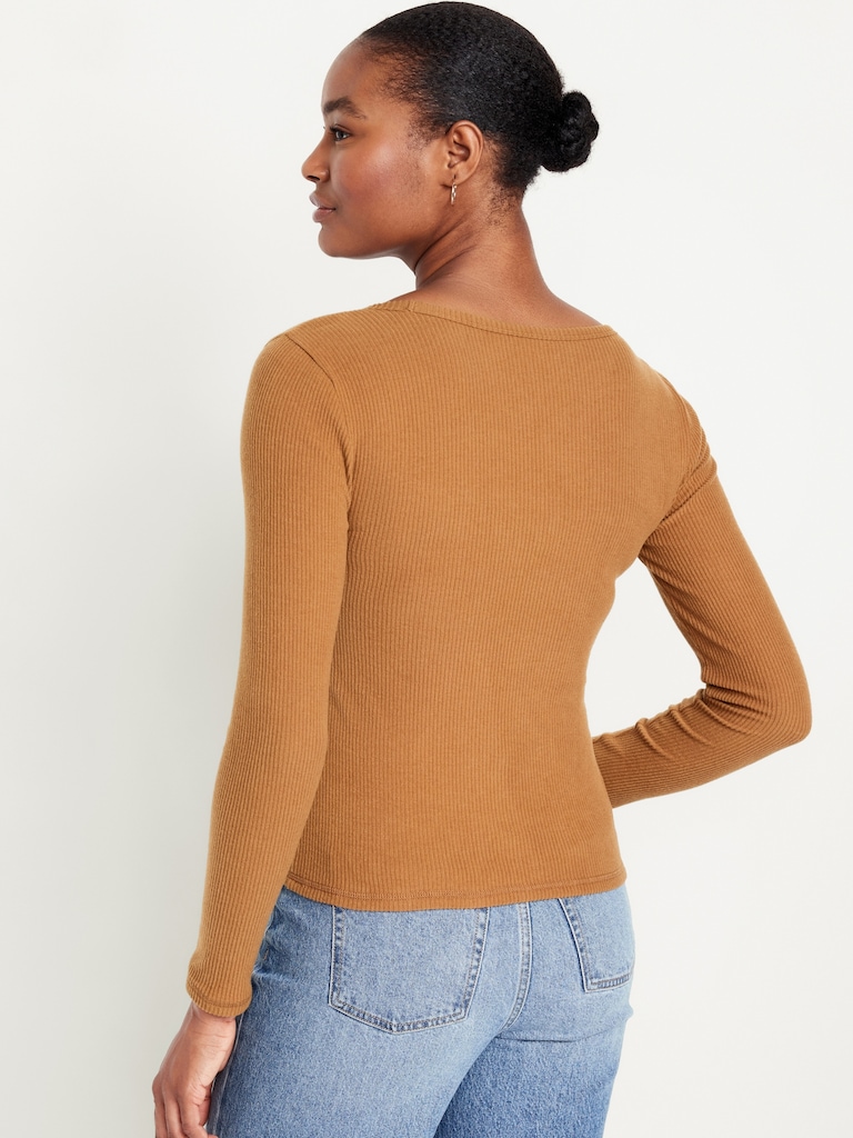 Plush V-Neck T-Shirt