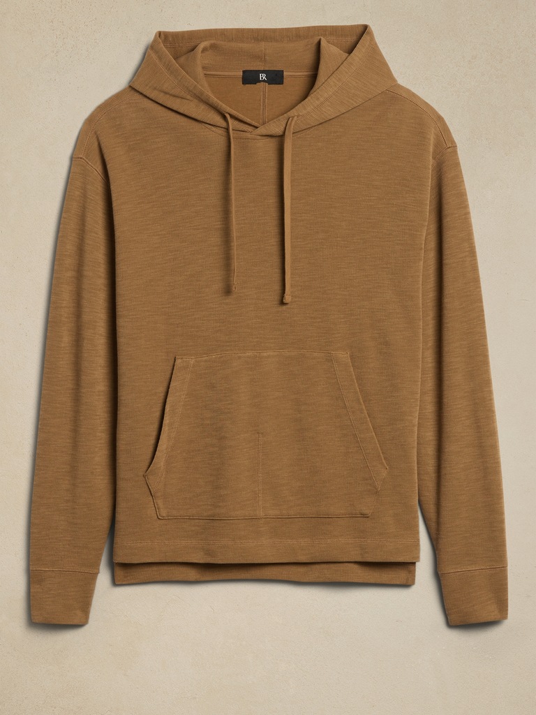 Slub Double-Knit Hoodie