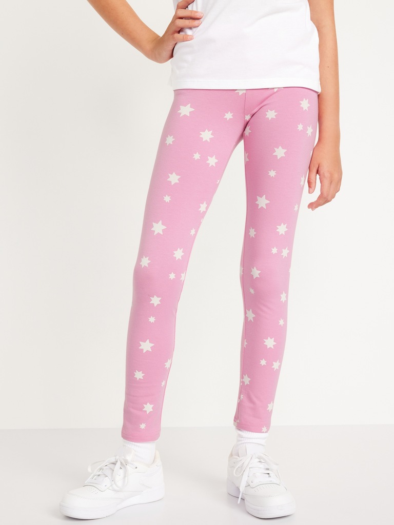 Printed Built-In Tough Full-Length Leggings for Girls