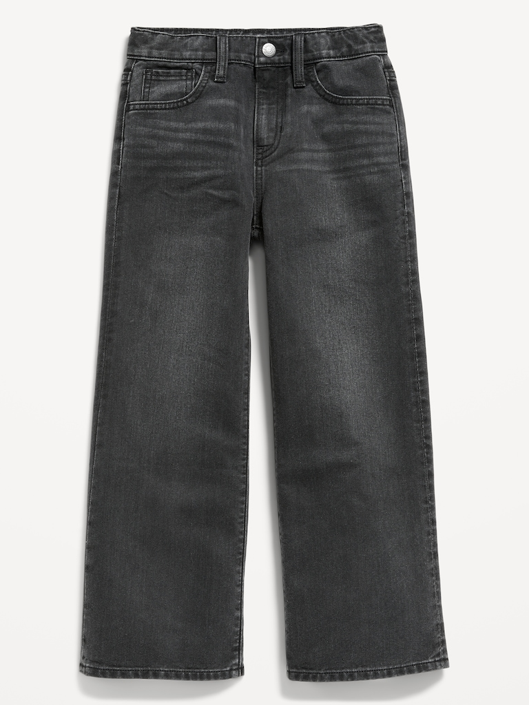 High-Waisted Baggy Wide-Leg Jeans for Girls