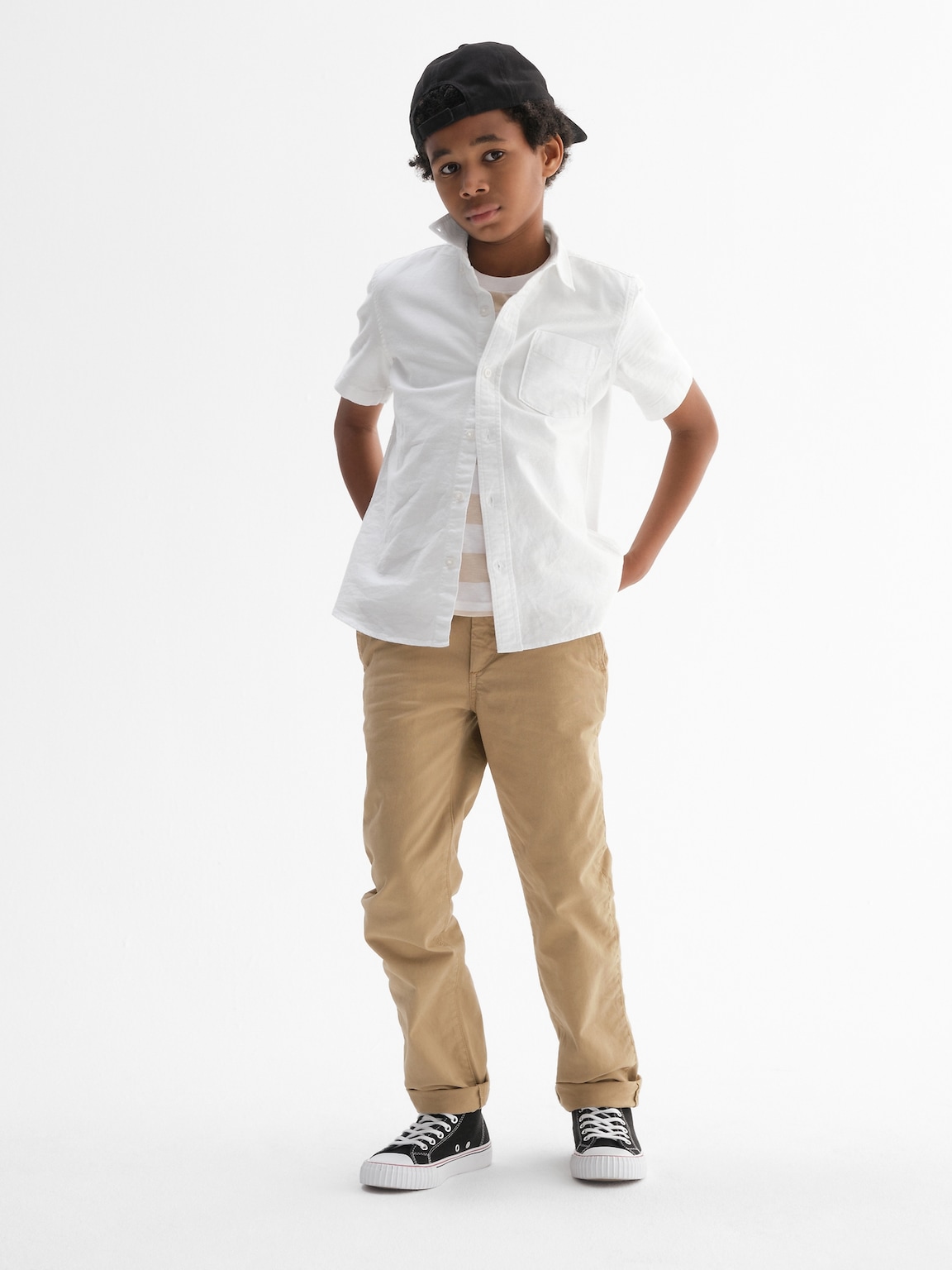 Kids Uniform Straight-Fit Stretch Khakis