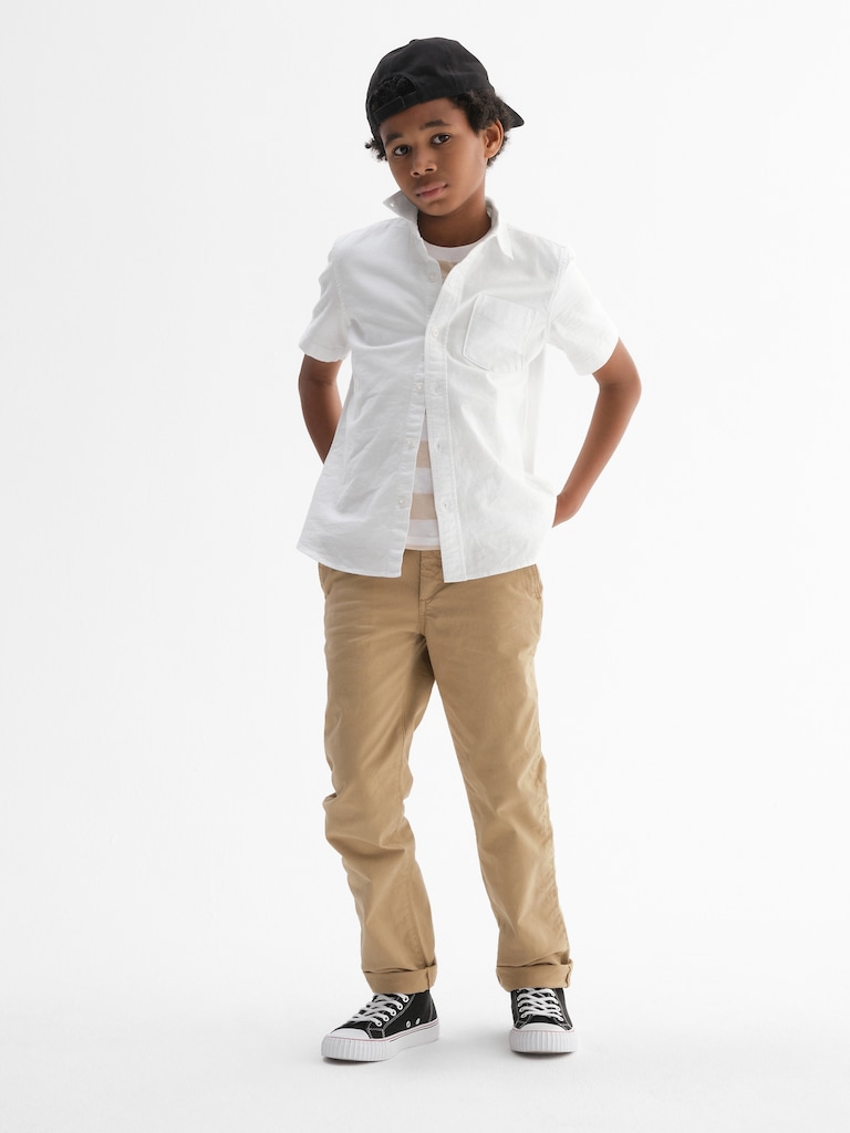 Kids Uniform Straight-Fit Stretch Khakis