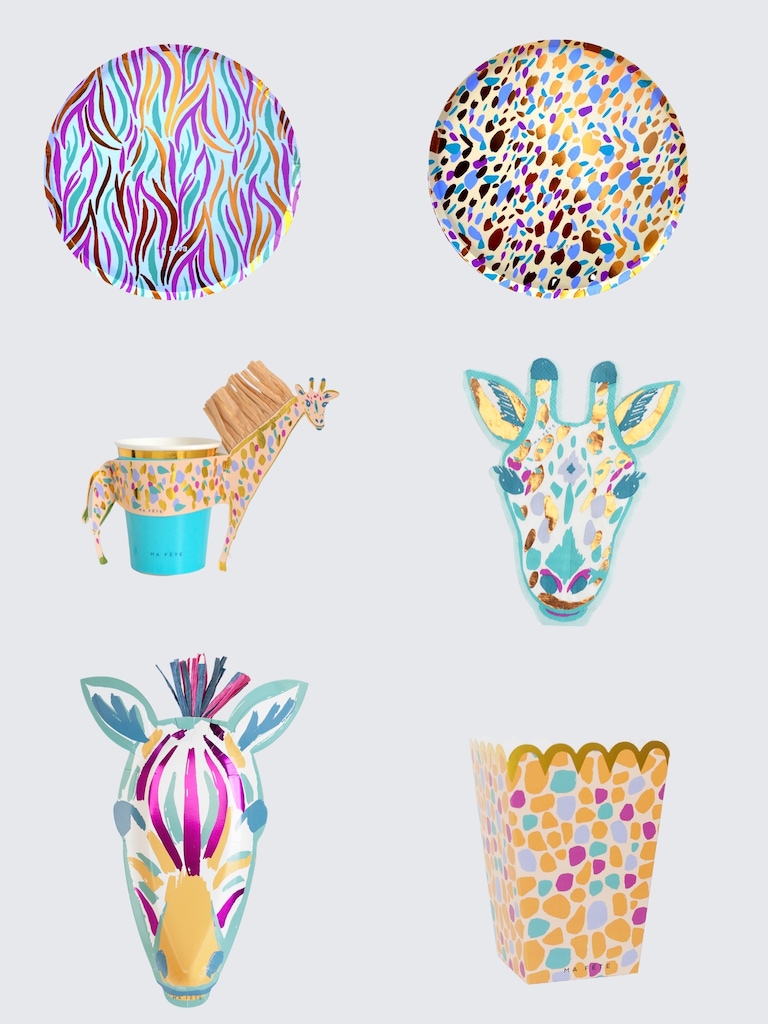 Ma Fete Safari Zebra Tabletop Mini Party Kit