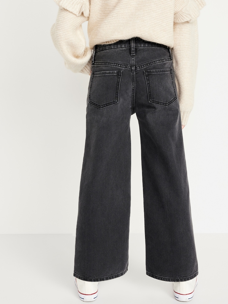 High-Waisted Baggy Wide-Leg Jeans for Girls